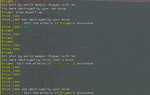 New killed messages; they aren't sent by the server, cluttering the chatbox